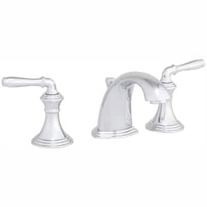 Devonshire 8 in. Widespread 2-Handle Low-Arc Bathroom Faucet in Polished Chrome