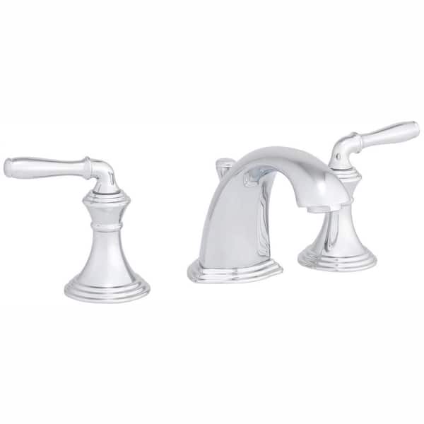 KOHLER Devonshire 8 in. Widespread 2-Handle Low-Arc Bathroom Faucet in Polished Chrome