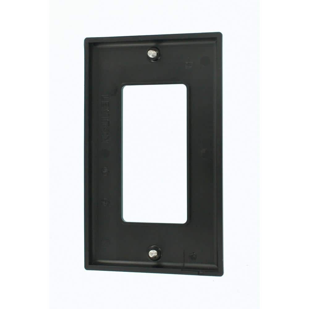 Black Thermoplastic Nylon 1-Gang Decora Wall Plate