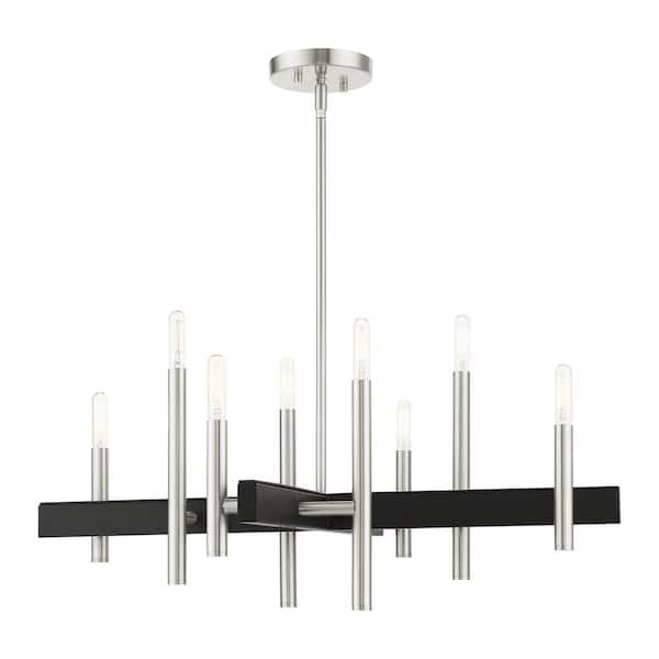 Willard 8-Light Brushed Nickel Chandelier