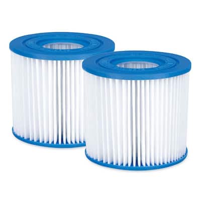 Above Ground Swimming Pool 0.11 sq. ft. Filter Cartridge Replacement-Type D (2-Pack)