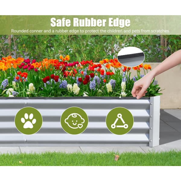 Raised Garden Bed -5×3×1ft Galvanized Planter Box selling