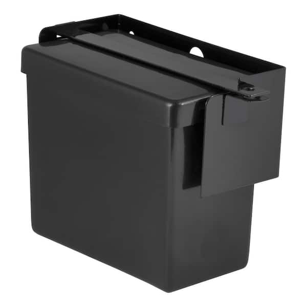 CURT 5-7/8" x 5-3/8" x 3-1/2" Breakaway Battery Case with Lockable Bar