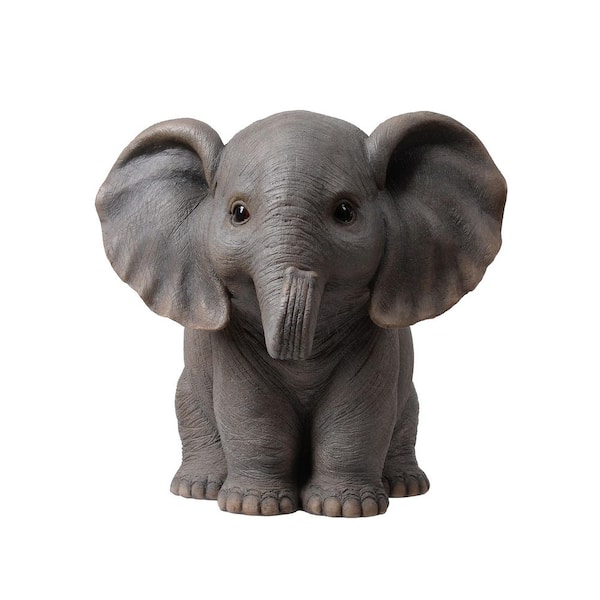 Sitting Baby Elephant W/Trunk Up