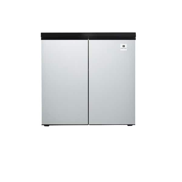 5.5 cu. ft. Side by Side 2-Door Mini Fridge in Black