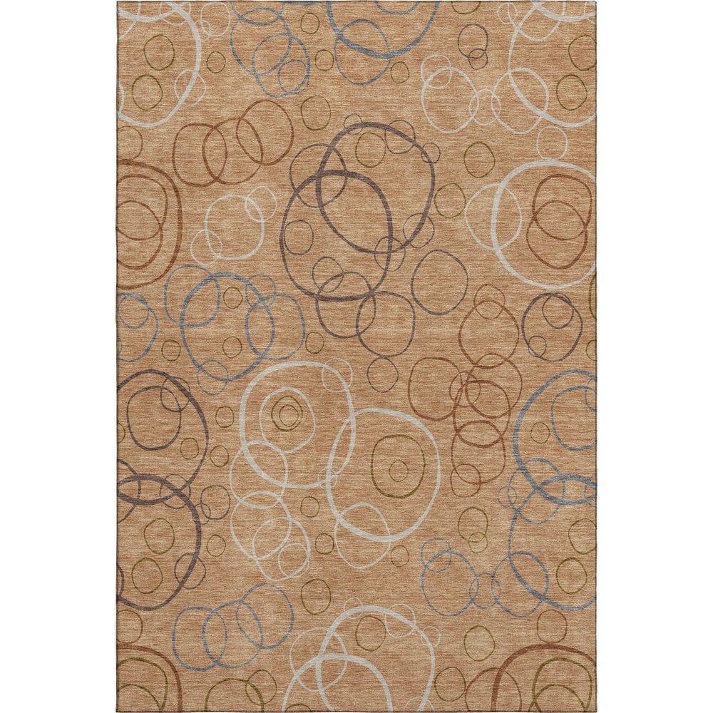 Mayfield Premium Machine Washable Abstract AMF2408 Copper 10 ft. x 14 ft. Area Rug price history on PriceWatchPro