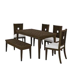 Monica 6-piece Dining Sets-BROWN