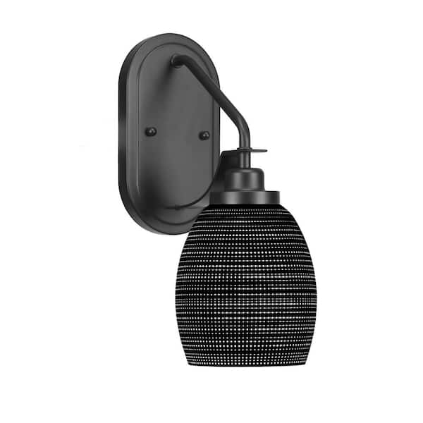 Unbranded Monroe 1-Light Matte Black Wall Sconce
