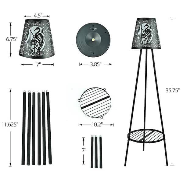 FAWEY TRED INC Yard Porch Lantern Decoration Floor Flamingo Lamps