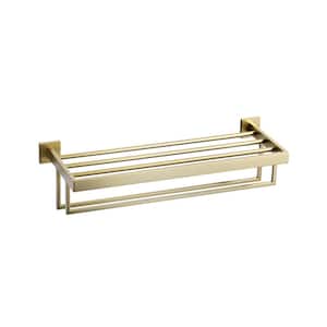 Stainless Steels 1 of Towel Holders Wall Mounted Towel Rack in Brushed Gold
