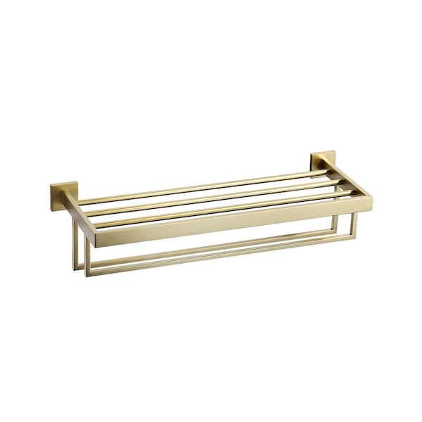ARCORA Stainless Steels 1 of Towel Holders Wall Mounted Towel Rack in Brushed Gold