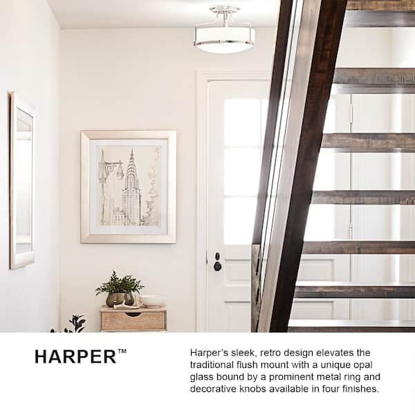 HINKLEY Hinkley Harper Medium Semi-Flush Mount Ceiling Light
