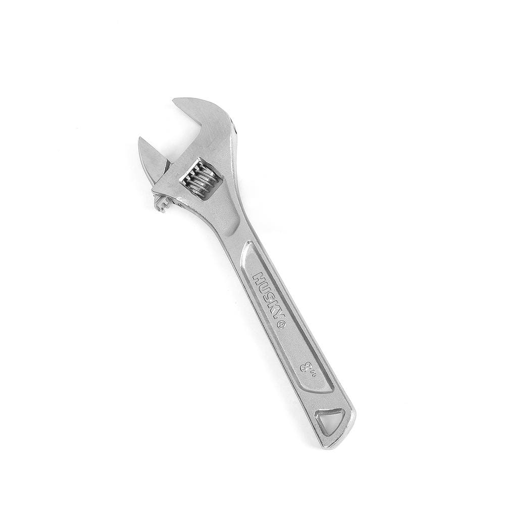 Husky 8 in. Adjustable Wrench 90931 The Home Depot