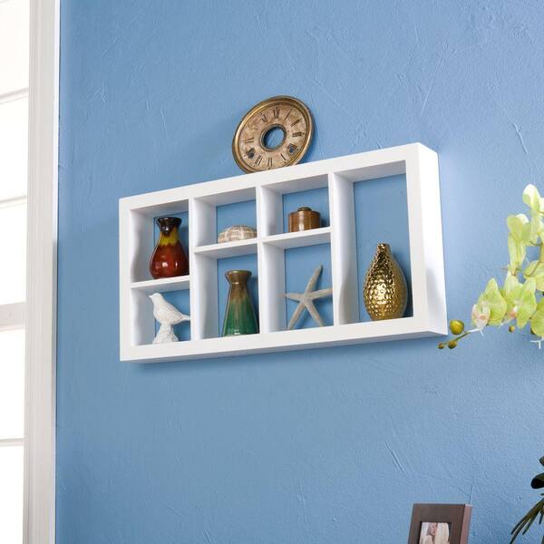 Southern Enterprises 24 in. W Melvin Display Shelf in White