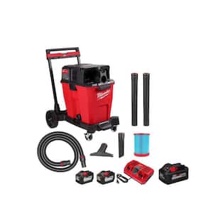 M18 FUEL 12 Gal. Cordless DUAL-BATTERY Wet/Dry Shop Vac Kit w/12.0 Ah Battery, Charger and Extra 8.0 Ah Battery