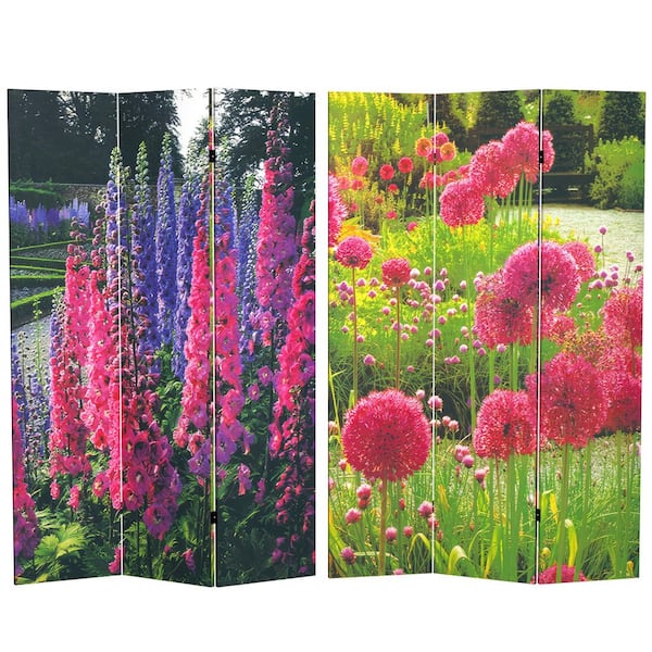 Oriental Furniture 6 ft. Printed 3-Panel French Garden Room Divider