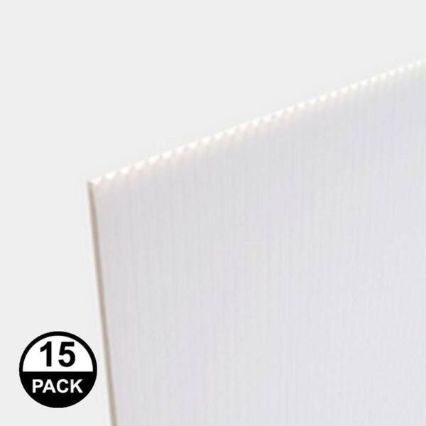 Coroplast 36 in. x 24 in. x 0.157 in. (4mm) Clear Corrugated Twinwall ...