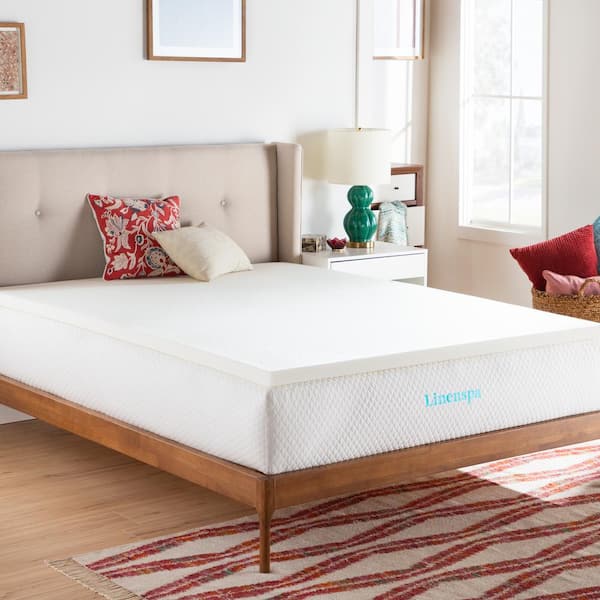 Linenspa 2 inch Gel Infused Memory Foam Mattress Topper - Queen