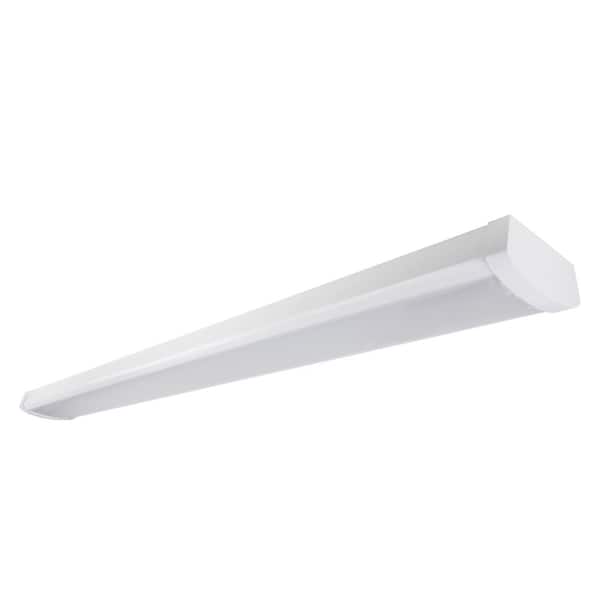 1-Pack 4 ft. Adjustable Lumen White Integrated LED Slim Wraparound Light 3CCT