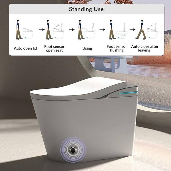 CATALINA 1.28GPF Smart Bidet Toilet with Heated Seat and LED Display