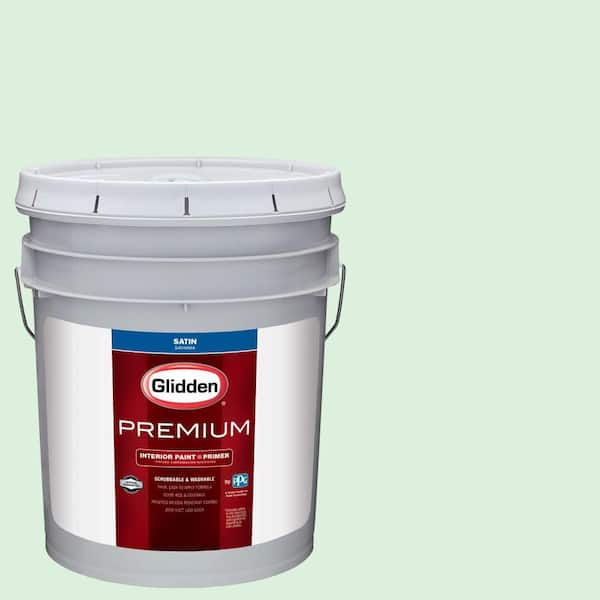 Glidden Premium 5 gal. #HDGG55 Sublime Lime Flat Interior Paint with Primer