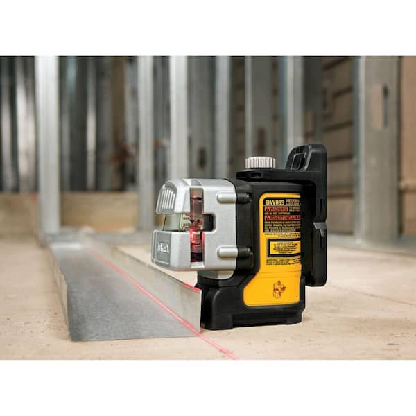 Nivel Laser DEWALT de 3 Líneas Rojo Autonivelante con Maleta - Modelo DW089K