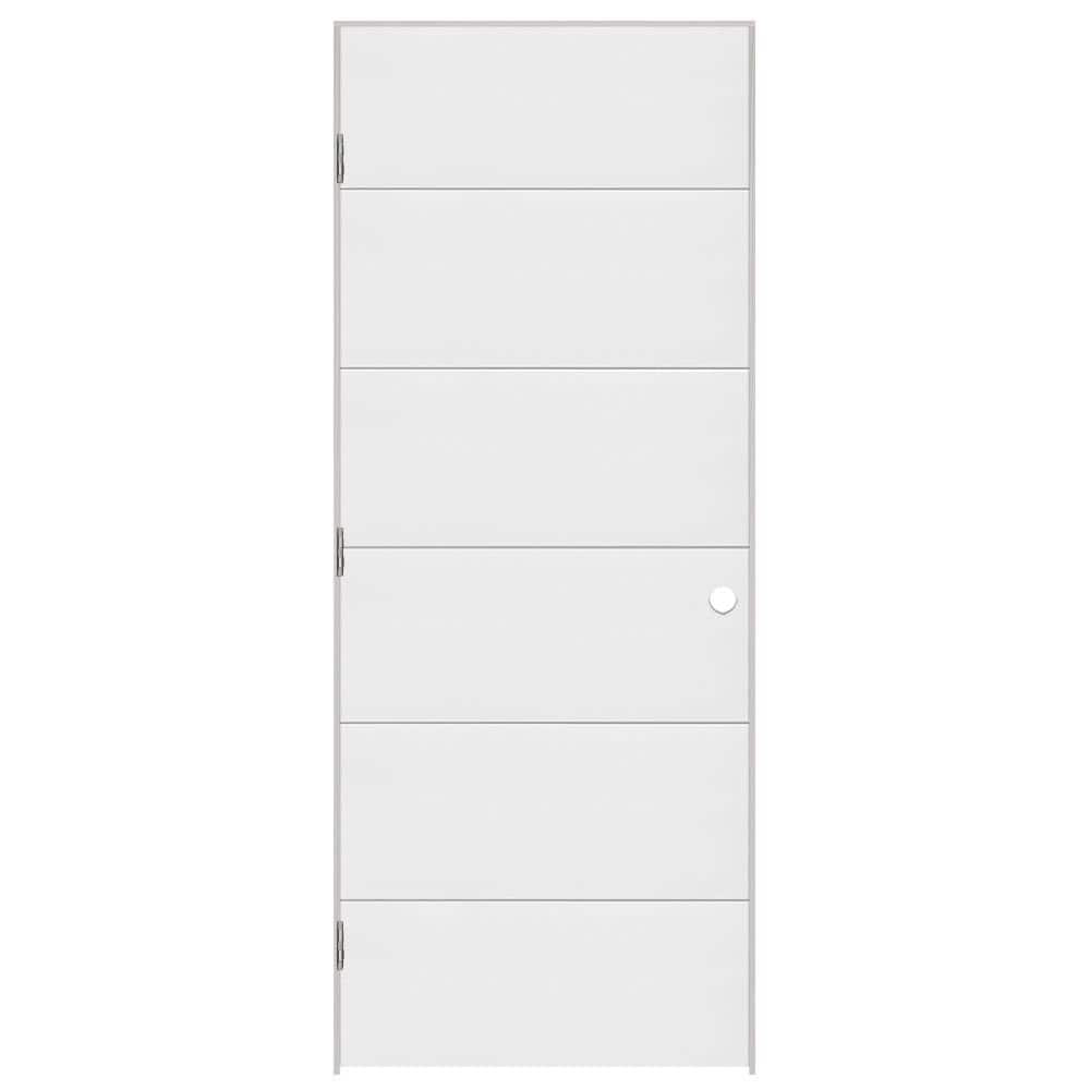 Masonite 34 in. x 80 in. 5 Panel Melrose Right-Handed Hollow Core