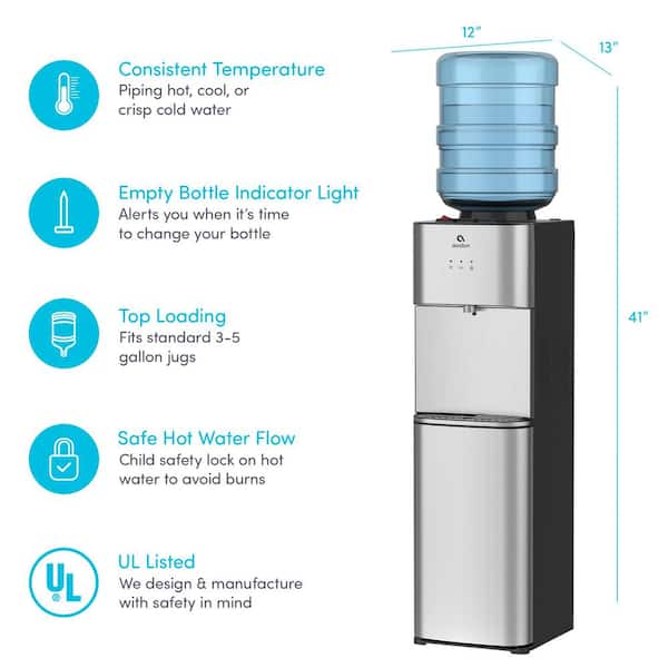 Avalon Self Cleaning Water Cooler and Dispenser - Stainless Steel