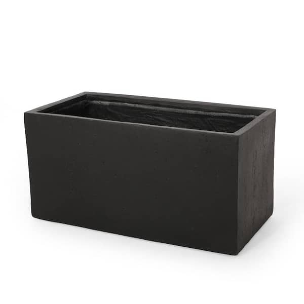 Outdoor Large Square MGO Planter 35 in. Lightweight Concrete Planter Box