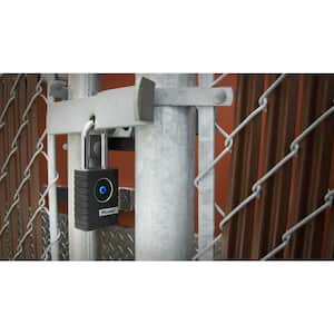 Bluetooth Padlock, Outdoor, Resettable, 2 in. Shackle