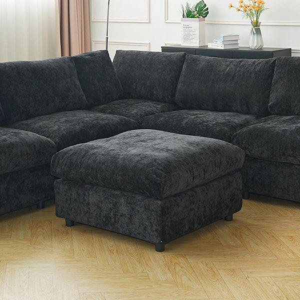 Magic Home Cloud Couch 34 in. Armless Chenille Modular Sofa