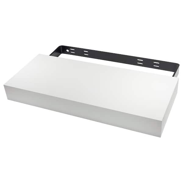 Federal Brace 40 in x 10 in x 3.25 in White Floating Shelf Kit