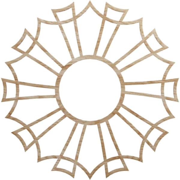 Ekena Millwork 0.375 in. x 32 in. x 32 in. Wood Medallion Moulding