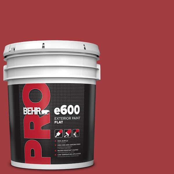 BEHR PRO 5 gal. #S-G-150 Ruby Ring Flat Exterior Paint