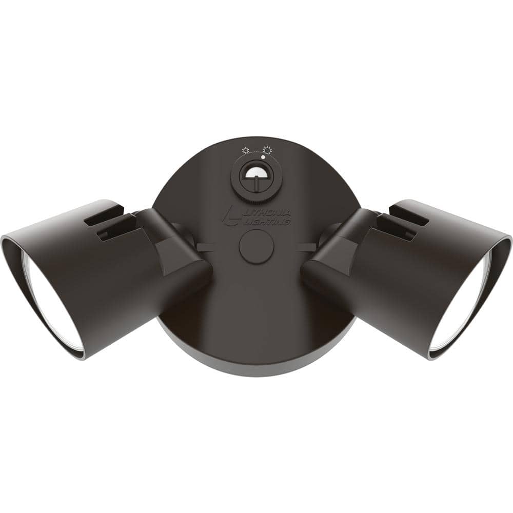 Bronze Dual Head LED Outdoor Security Flood Light