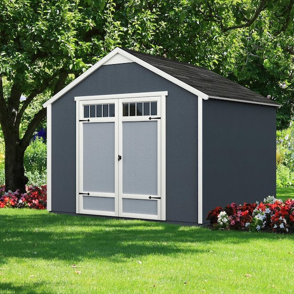 Handy Home Products Kennesaw 10 ft. W x 8 ft. D Do-it Yourself Outdoor Wood Storage Shed (80 sq. ft.)