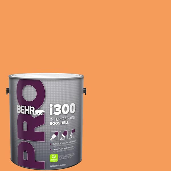 BEHR PRO 1 gal. #260B-6 Blaze Orange Eggshell Interior Paint