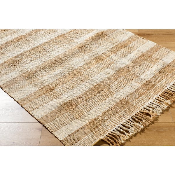 Jasmine Natural 8 ft. x 10 ft. Cottage Indoor Area Rug