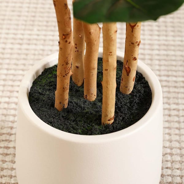 DR.Planzen 7 ft. Artificial Fiddle Leaf Fig Tree with Realistic