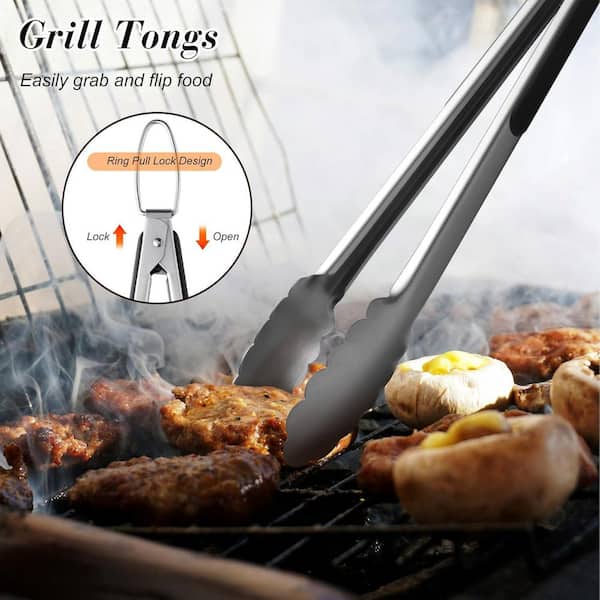 Anqtovp Stainless Steel Outdoor Griddle Accessories Set Heavy Duty