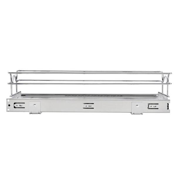 Rev-A-Shelf 18 Inch Width x 22 Inch Depth 2 Tier Kitchen Cabinet Pull-Out  Wire Basket, Chrome, Min. Cabinet Opening: 17-1/2 W x 22-1/8 D x 19-1/8  H 5WB2-1822CR-1