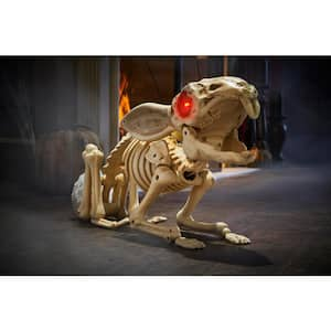 15 in. Animated LED Skeleton Bunny