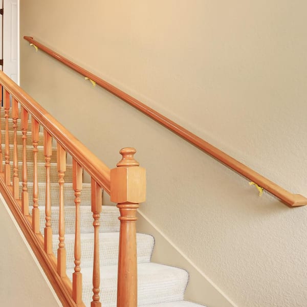 Design House Polished Brass Standard Handrail Bracket (5-Pack)