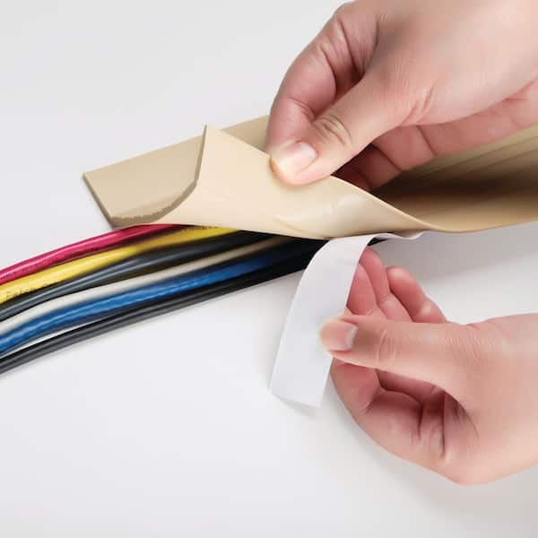 7ft Cord Cover Floor for Extension Cords, Floor Cable Cover Wire Cover to  Protect Cables & Prevent Tripping, PVC Cord 