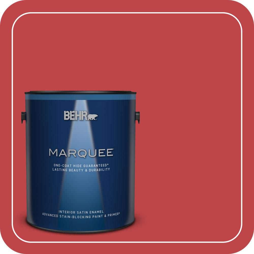1 gal. Home Decorators Collection #HDC-FL13-1 Glowing Scarlet Satin Enamel Interior Paint & Primer price history on PriceWatchPro