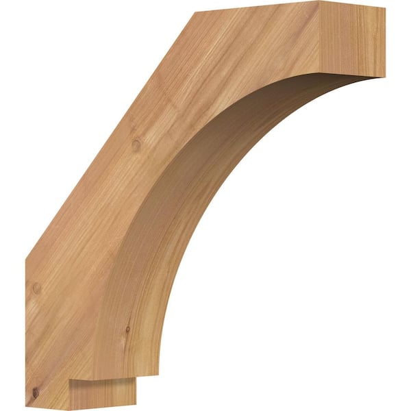 Ekena Millwork 3 1/2"W x 14"D x 14"H Imperial Smooth Knee Brace, Western Red Cedar