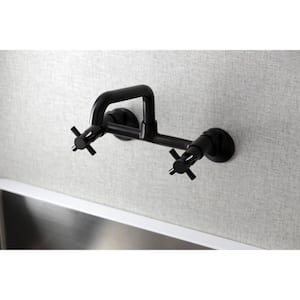 Concord 2-Handle Wall-Mount Kitchen Faucet in Oil Rubbed Bronze