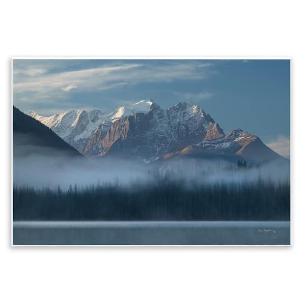Stupell Industries Emerald Lake & Mountain by Alan Majchrowicz Unframed Nature Graphic Art Print 13 in. x 19 in.