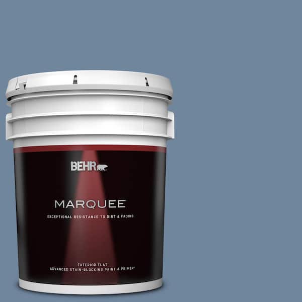 BEHR MARQUEE 5 gal. #S520-5 Thundercloud Flat Exterior Paint & Primer