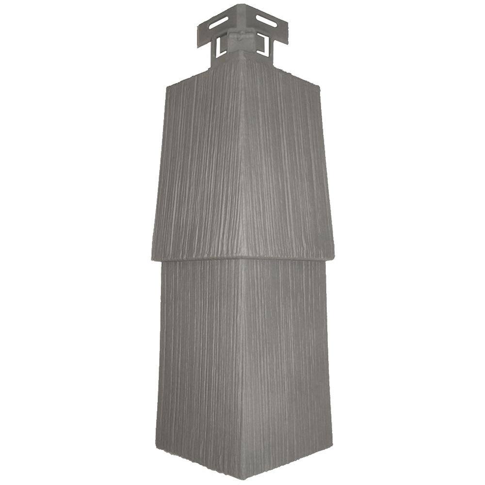 NovikShake RS RoughSawn Shake Corner 4.5 in. x 14.6 in. Polymer Corner in Coventry Gray (5 Per Box, 5.2 lin. ft.) price history on PriceWatchPro